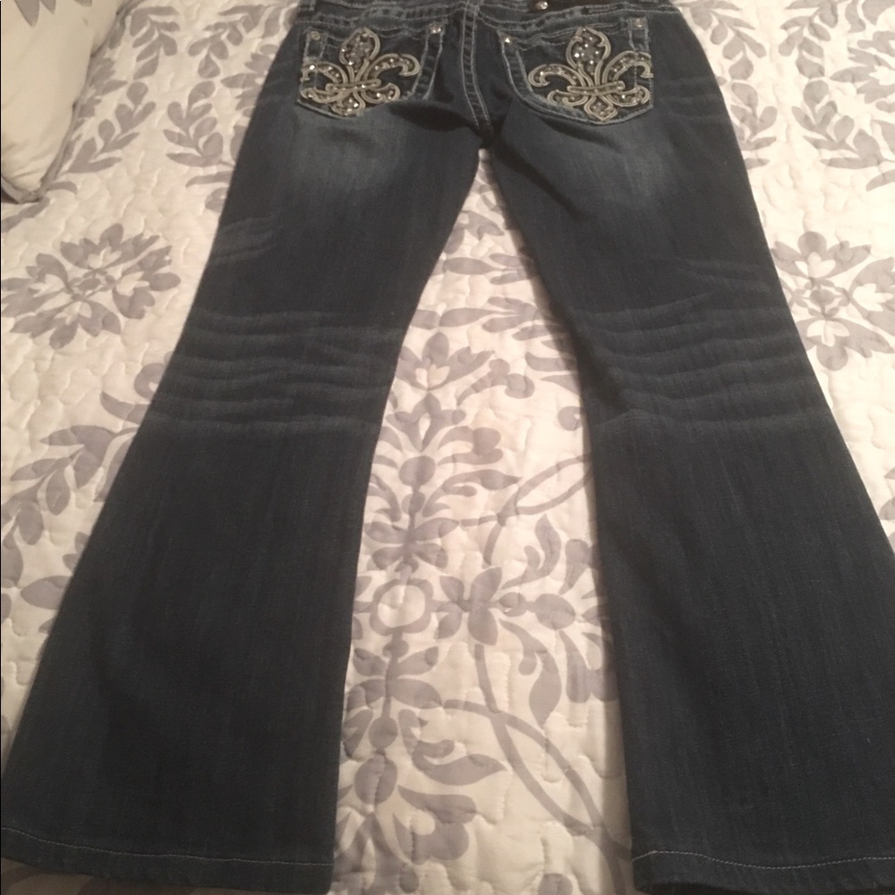 Miss Me Jeans..Signature Boot Cut…no holes-no rips-no missing rhinestones
